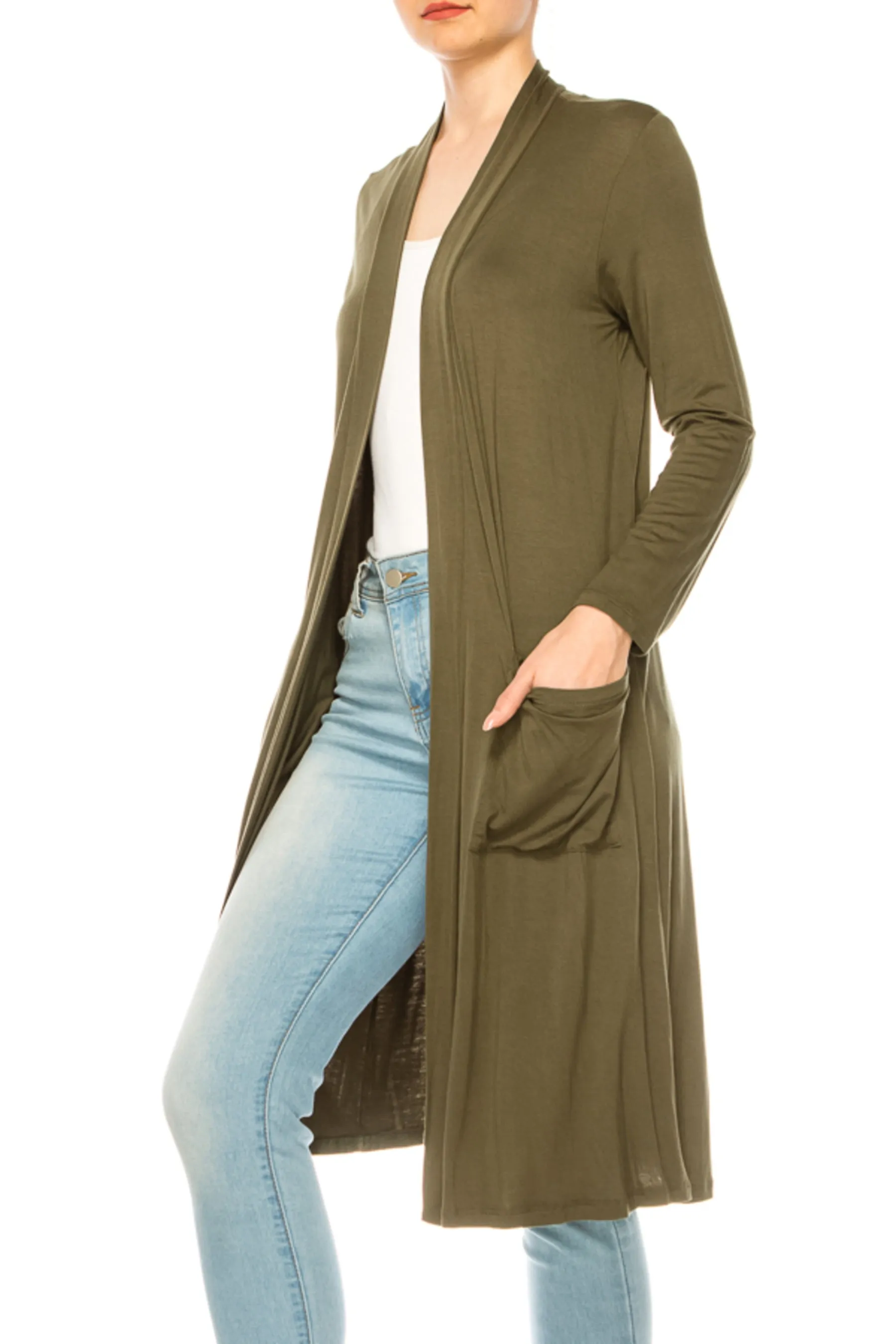 Women's Comfortable Relaxed Fit Long Cardigan - Perfect for Everyday Wear