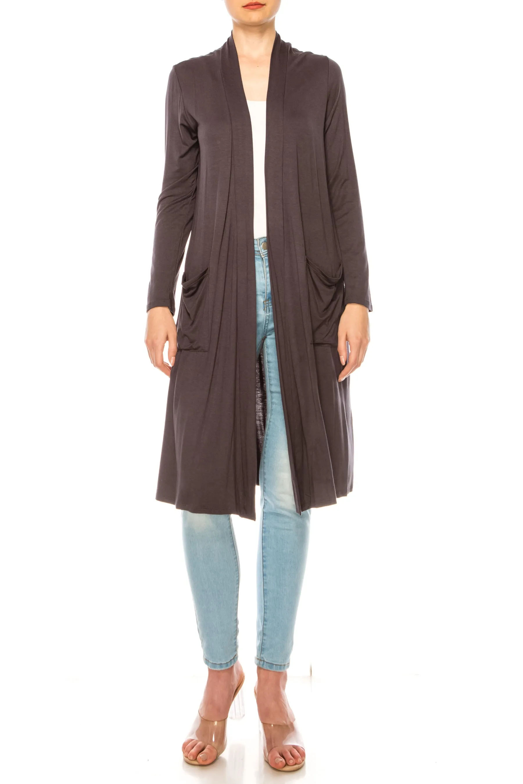 Women's Comfortable Relaxed Fit Long Cardigan - Perfect for Everyday Wear