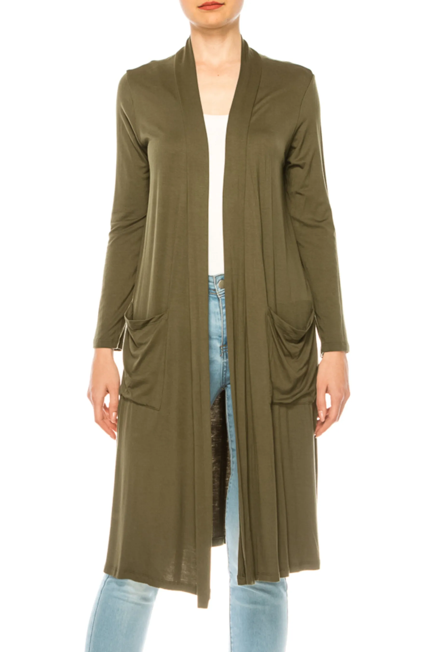 Women's Comfortable Relaxed Fit Long Cardigan - Perfect for Everyday Wear