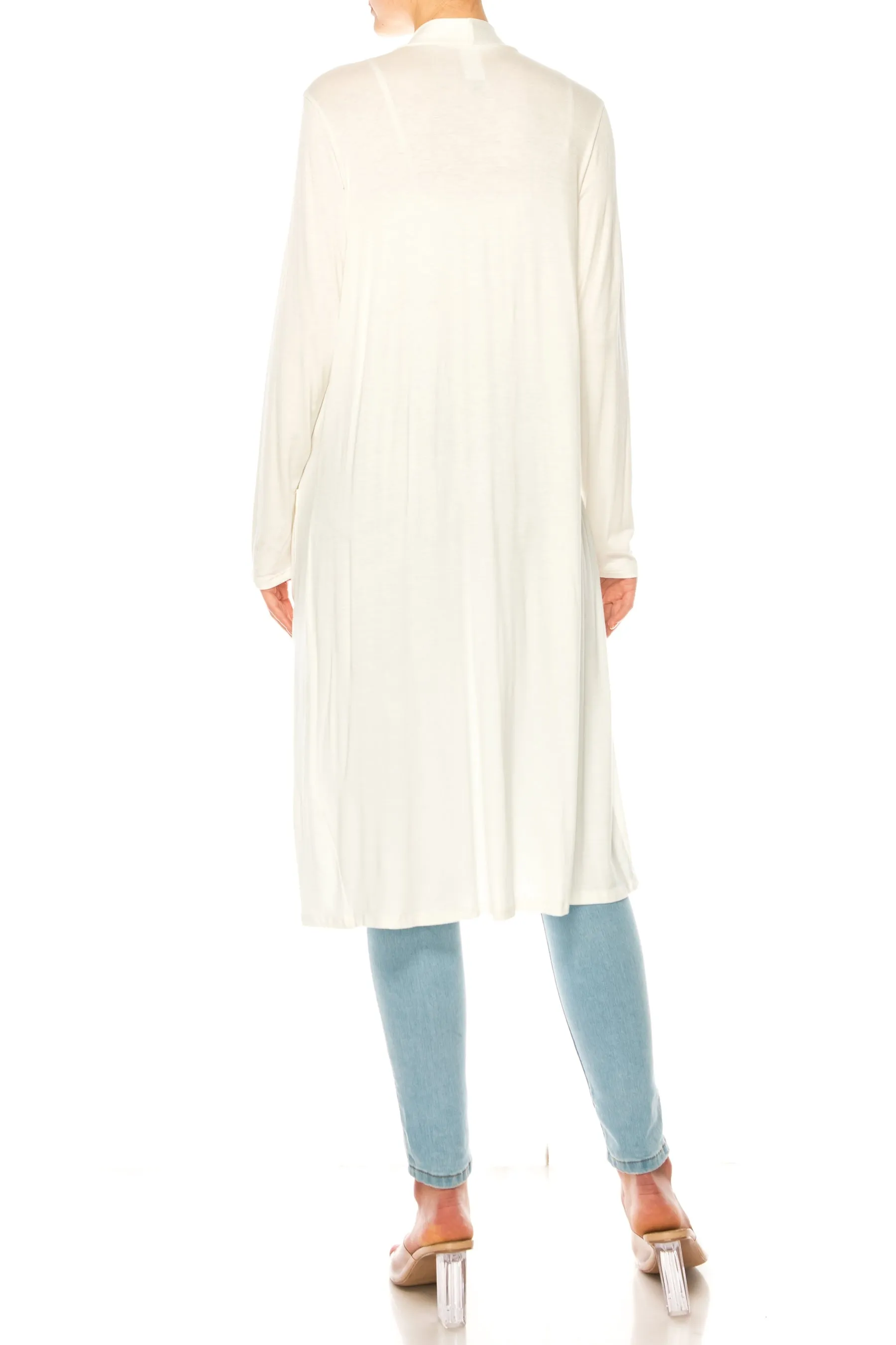 Women's Comfortable Relaxed Fit Long Cardigan - Perfect for Everyday Wear