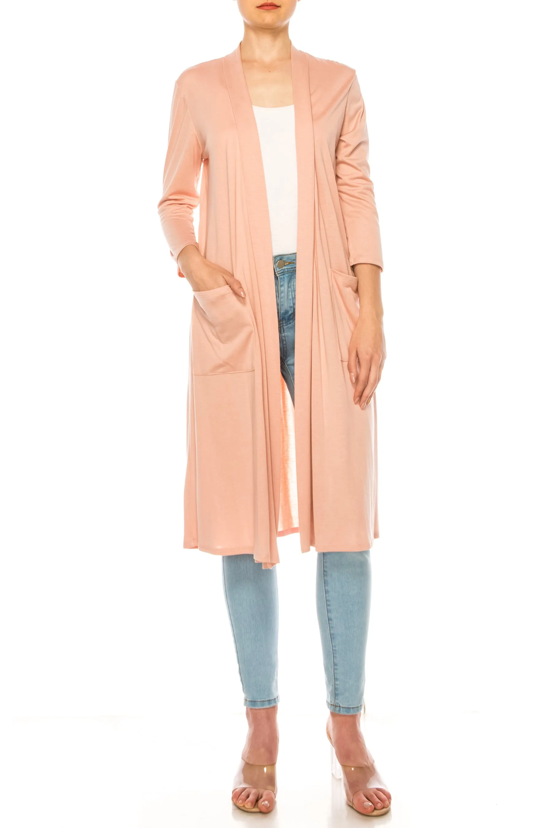 Women's Comfortable Relaxed Fit Long Cardigan - Perfect for Everyday Wear