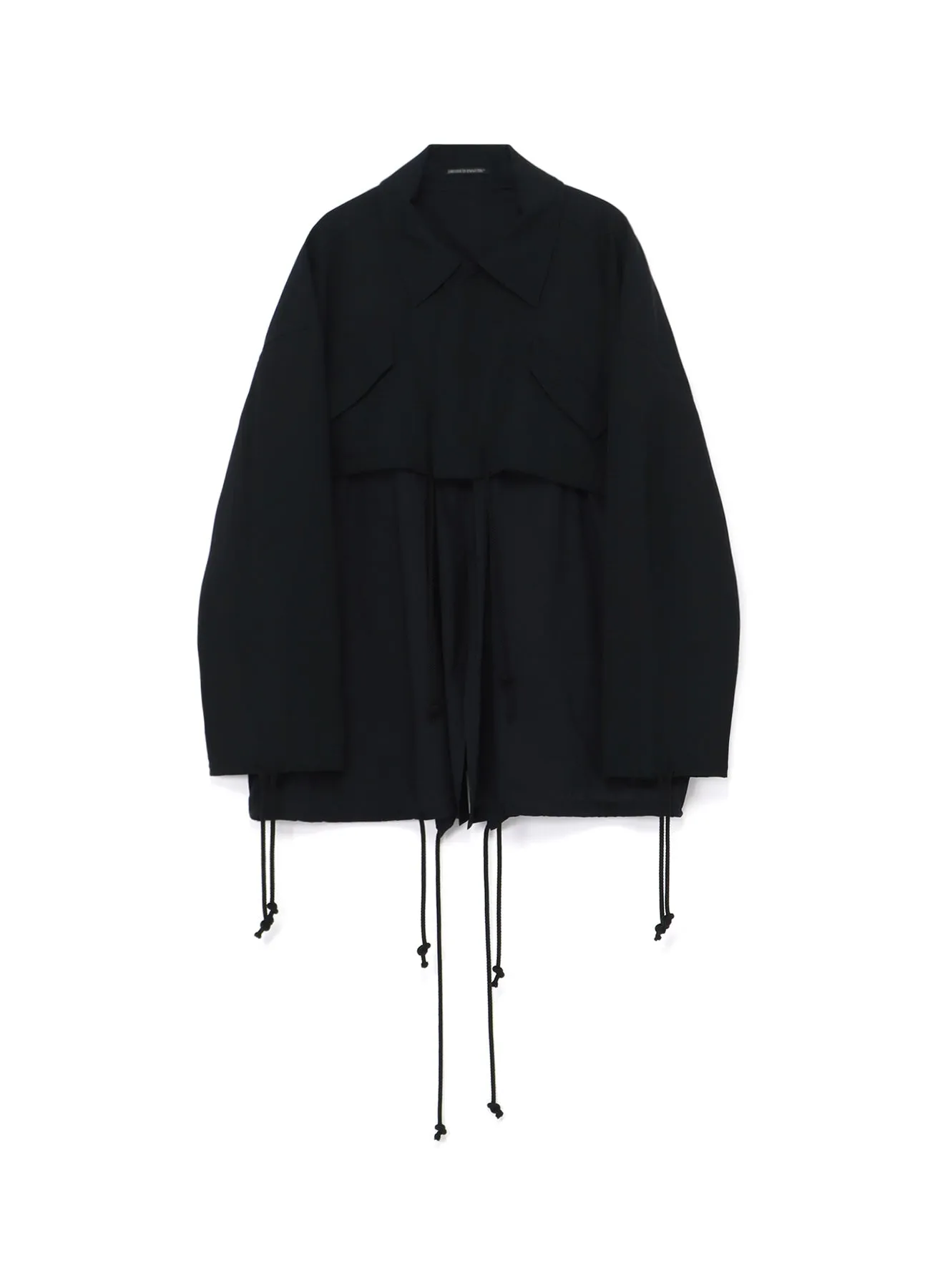 WOOL GABARDINE LAYERED MOD'S COAT